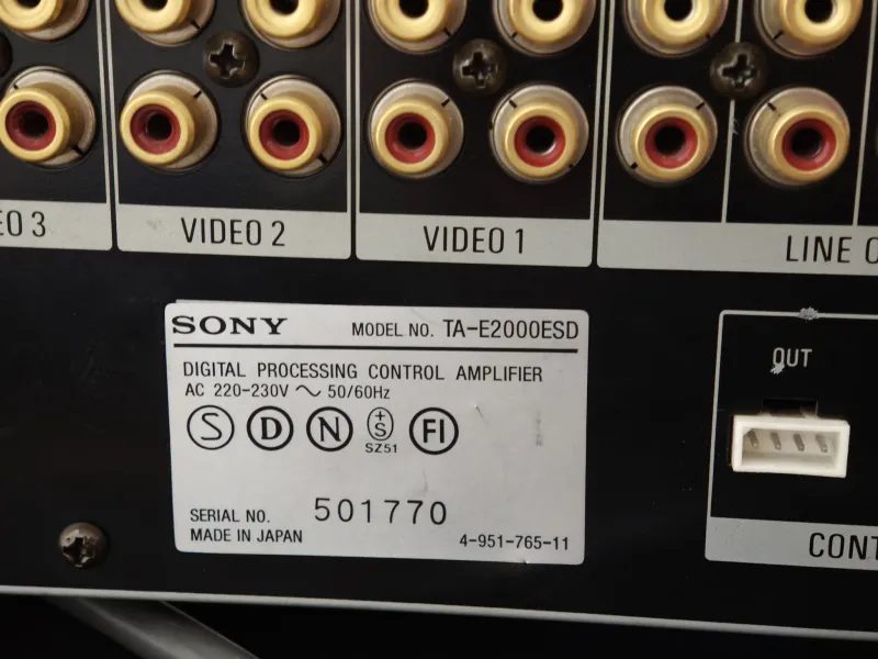 Sony TA-E 2000 ESD – ES series AV high-end DSP